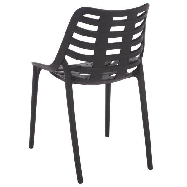 Fufa Weatherproof Outdoor Dining Chairs Set Of Two — Lightweight Polyethylene, Ergonomic Modern Design