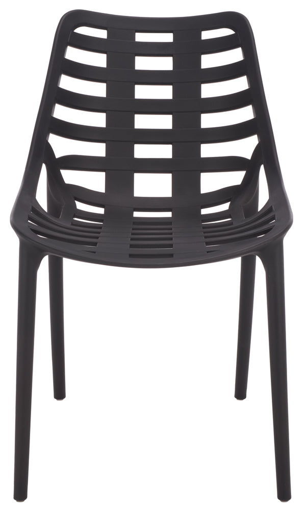 Fufa Weatherproof Outdoor Dining Chairs Set Of Two — Lightweight Polyethylene, Ergonomic Modern Design