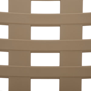 Fufa Weatherproof Outdoor Dining Chairs Set Of Two — Lightweight Polyethylene, Ergonomic Modern Design