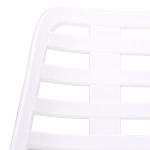 Fufa Weatherproof Outdoor Dining Chairs Set Of Two — Lightweight Polyethylene, Ergonomic Modern Design