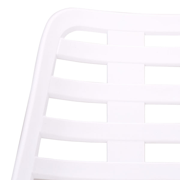 Fufa Weatherproof Outdoor Dining Chairs Set Of Two — Lightweight Polyethylene, Ergonomic Modern Design