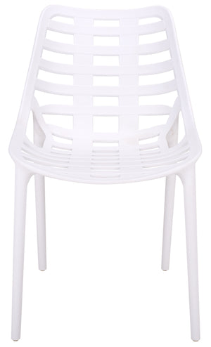 Fufa Weatherproof Outdoor Dining Chairs Set Of Two — Lightweight Polyethylene, Ergonomic Modern Design