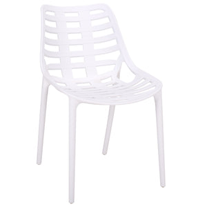 Fufa Weatherproof Outdoor Dining Chairs Set Of Two — Lightweight Polyethylene, Ergonomic Modern Design