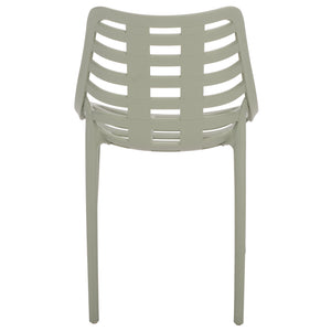 Fufa Weatherproof Outdoor Dining Chairs Set Of Two — Lightweight Polyethylene, Ergonomic Modern Design