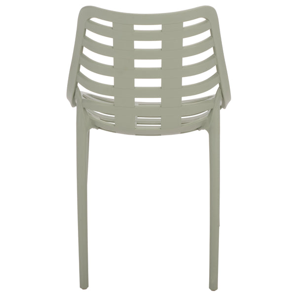 Fufa Weatherproof Outdoor Dining Chairs Set Of Two — Lightweight Polyethylene, Ergonomic Modern Design