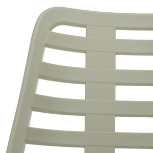 Fufa Weatherproof Outdoor Dining Chairs Set Of Two — Lightweight Polyethylene, Ergonomic Modern Design