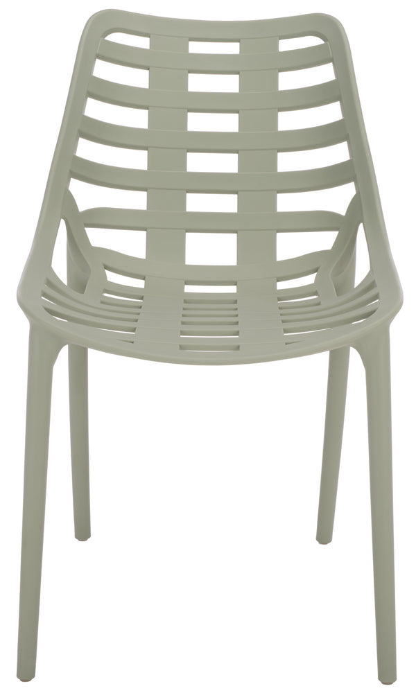 Fufa Weatherproof Outdoor Dining Chairs Set Of Two — Lightweight Polyethylene, Ergonomic Modern Design