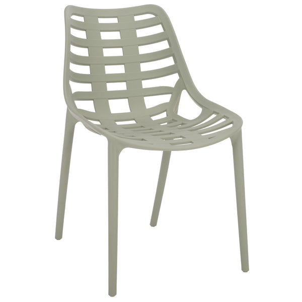 Fufa Weatherproof Outdoor Dining Chairs Set Of Two — Lightweight Polyethylene, Ergonomic Modern Design