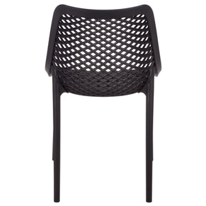 Leila Weather-Resistant Dining Chairs Set Of 2 For Patio — Ergonomic, Durable Polyethylene Seating