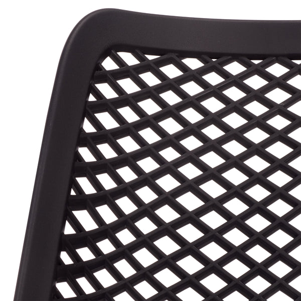 Leila Weather-Resistant Dining Chairs Set Of 2 For Patio — Ergonomic, Durable Polyethylene Seating