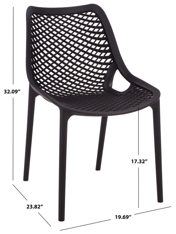 Leila Weather-Resistant Dining Chairs Set Of 2 For Patio — Ergonomic, Durable Polyethylene Seating