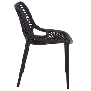 Leila Weather-Resistant Dining Chairs Set Of 2 For Patio — Ergonomic, Durable Polyethylene Seating