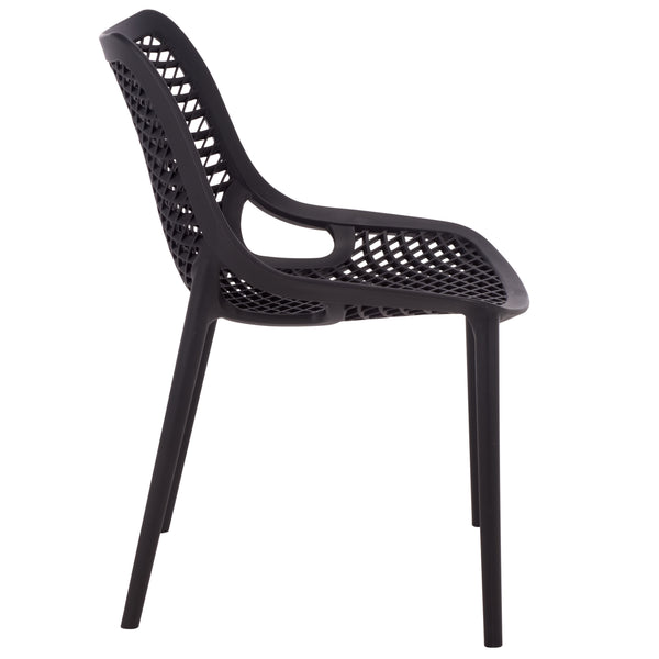 Leila Weather-Resistant Dining Chairs Set Of 2 For Patio — Ergonomic, Durable Polyethylene Seating