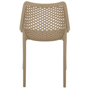 Leila Weather-Resistant Dining Chairs Set Of 2 For Patio — Ergonomic, Durable Polyethylene Seating
