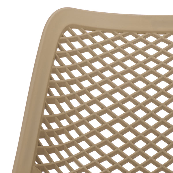 Leila Weather-Resistant Dining Chairs Set Of 2 For Patio — Ergonomic, Durable Polyethylene Seating