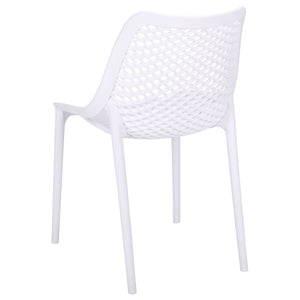 Leila Weather-Resistant Dining Chairs Set Of 2 For Patio — Ergonomic, Durable Polyethylene Seating