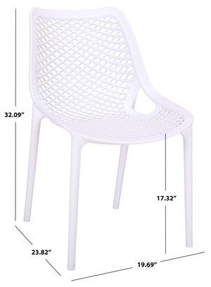 Leila Weather-Resistant Dining Chairs Set Of 2 For Patio — Ergonomic, Durable Polyethylene Seating