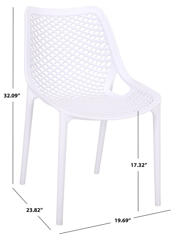 Leila Weather-Resistant Dining Chairs Set Of 2 For Patio — Ergonomic, Durable Polyethylene Seating