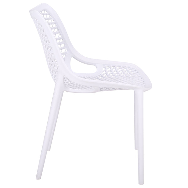Leila Weather-Resistant Dining Chairs Set Of 2 For Patio — Ergonomic, Durable Polyethylene Seating