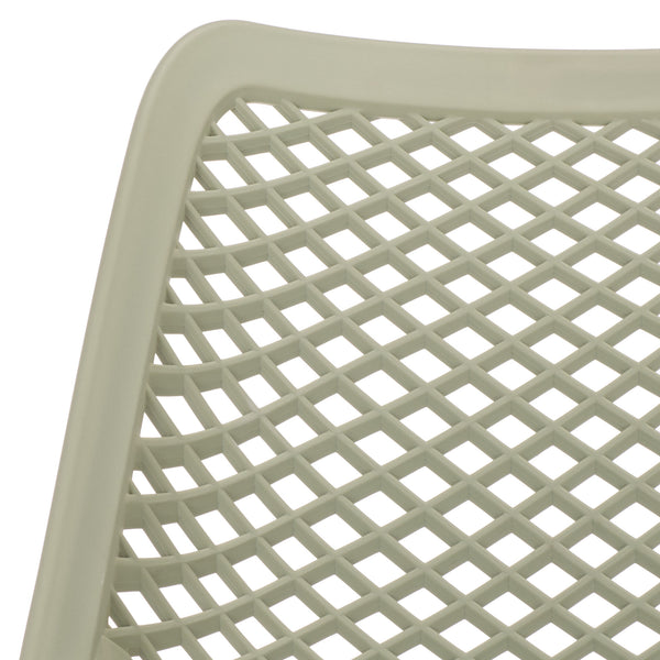 Leila Weather-Resistant Dining Chairs Set Of 2 For Patio — Ergonomic, Durable Polyethylene Seating