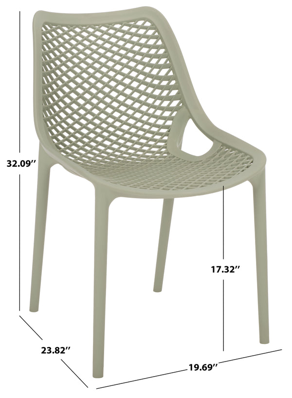Leila Weather-Resistant Dining Chairs Set Of 2 For Patio — Ergonomic, Durable Polyethylene Seating