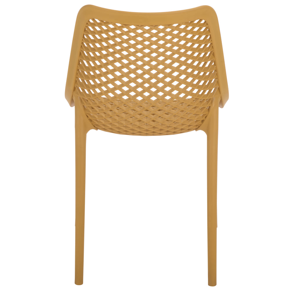 Leila Weather-Resistant Dining Chairs Set Of 2 For Patio — Ergonomic, Durable Polyethylene Seating