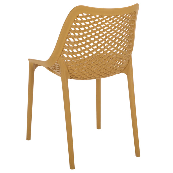 Leila Weather-Resistant Dining Chairs Set Of 2 For Patio — Ergonomic, Durable Polyethylene Seating