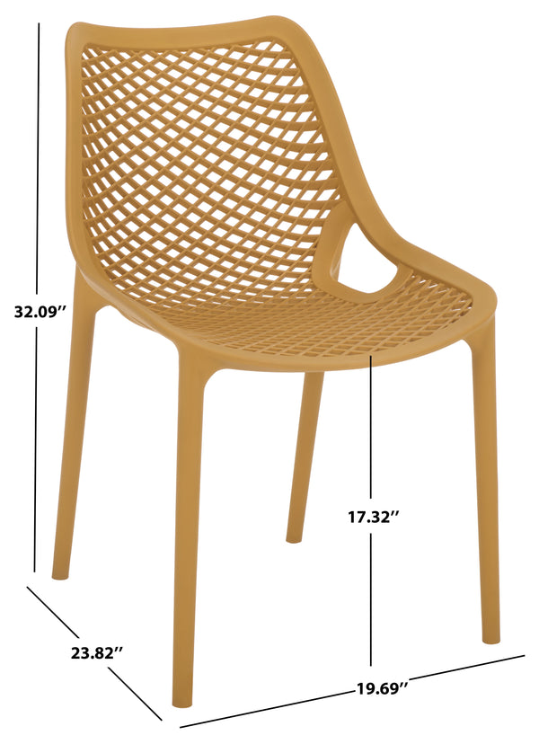 Leila Weather-Resistant Dining Chairs Set Of 2 For Patio — Ergonomic, Durable Polyethylene Seating