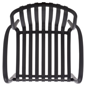 Holly Stacking Dining Armchair Set Of 2 — Weather-Resistant Polyethylene Chairs With Ergonomic Arms And Space-Saving Storage