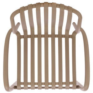 Holly Stacking Dining Armchair Set Of 2 — Weather-Resistant Polyethylene Chairs With Ergonomic Arms And Space-Saving Storage