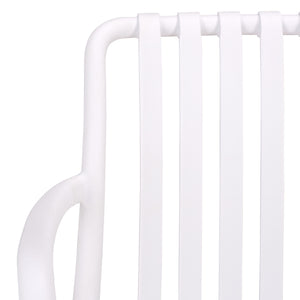 Holly Stacking Dining Armchair Set Of 2 — Weather-Resistant Polyethylene Chairs With Ergonomic Arms And Space-Saving Storage