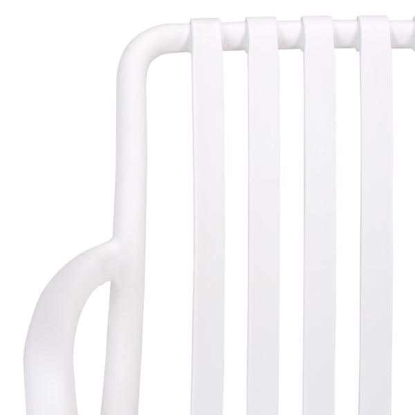 Holly Stacking Dining Armchair Set Of 2 — Weather-Resistant Polyethylene Chairs With Ergonomic Arms And Space-Saving Storage