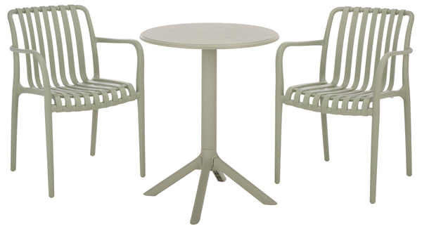 Holly Stacking Dining Armchair Set Of 2 — Weather-Resistant Polyethylene Chairs With Ergonomic Arms And Space-Saving Storage