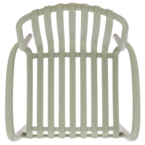 Holly Stacking Dining Armchair Set Of 2 — Weather-Resistant Polyethylene Chairs With Ergonomic Arms And Space-Saving Storage