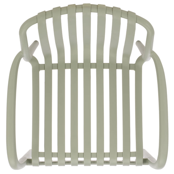 Holly Stacking Dining Armchair Set Of 2 — Weather-Resistant Polyethylene Chairs With Ergonomic Arms And Space-Saving Storage