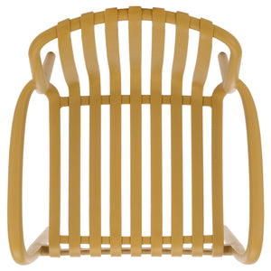 Holly Stacking Dining Armchair Set Of 2 — Weather-Resistant Polyethylene Chairs With Ergonomic Arms And Space-Saving Storage