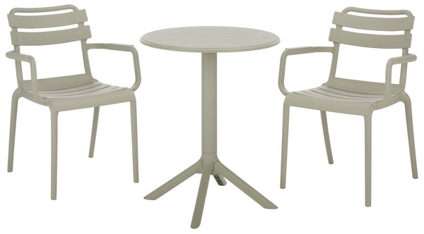 Sarah Modern Stacking Dining Armchairs Set Of 2 — Weatherproof Polyethylene, Ergonomic Arms, Space-Saving Design