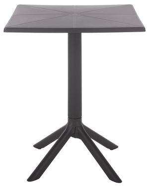 Stella Square Bistro Table For Compact Outdoor Spaces — Weatherproof Polyethylene, Matte Finish