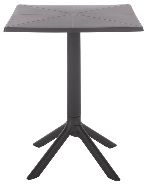 Stella Square Bistro Table For Compact Outdoor Spaces — Weatherproof Polyethylene, Matte Finish