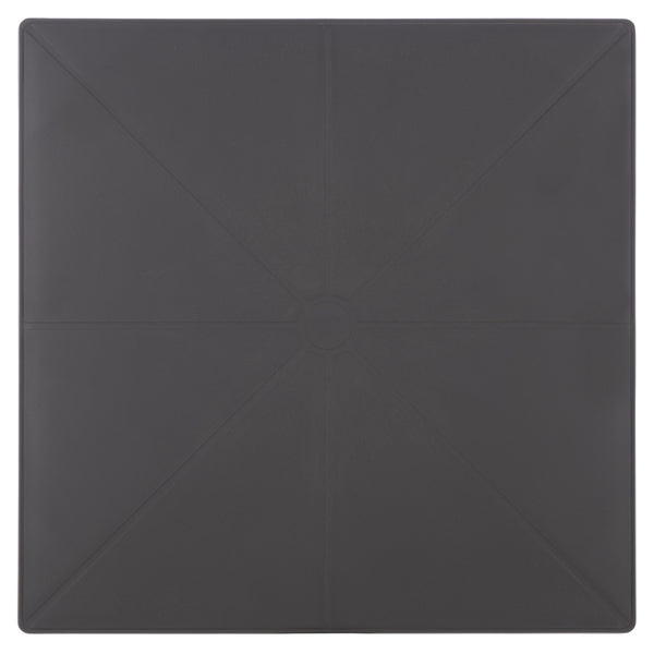 Stella Square Bistro Table For Compact Outdoor Spaces — Weatherproof Polyethylene, Matte Finish