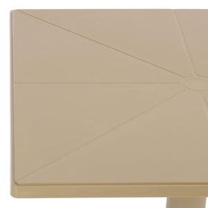 Stella Square Bistro Table For Compact Outdoor Spaces — Weatherproof Polyethylene, Matte Finish