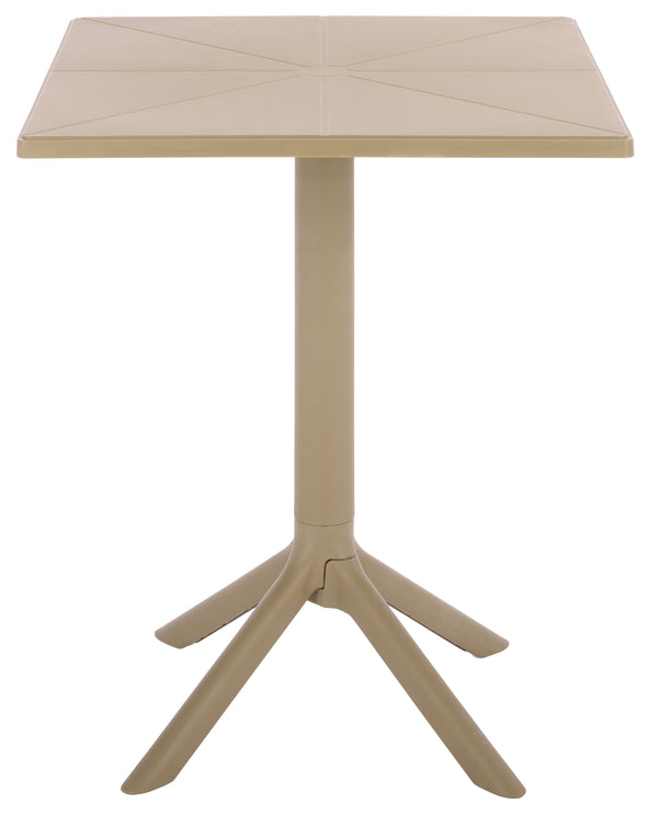 Stella Square Bistro Table For Compact Outdoor Spaces — Weatherproof Polyethylene, Matte Finish