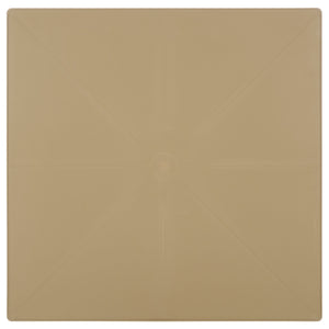 Stella Square Bistro Table For Compact Outdoor Spaces — Weatherproof Polyethylene, Matte Finish