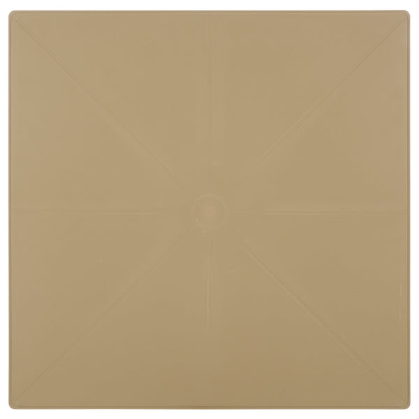 Stella Square Bistro Table For Compact Outdoor Spaces — Weatherproof Polyethylene, Matte Finish