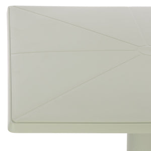 Stella Square Bistro Table For Compact Outdoor Spaces — Weatherproof Polyethylene, Matte Finish