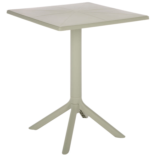 Stella Square Bistro Table For Compact Outdoor Spaces — Weatherproof Polyethylene, Matte Finish