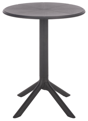 Stella Round Bistro Table — Weather-Resistant Polyethylene Patio Accent For Small Spaces, Easy Care