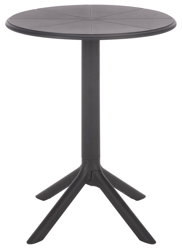 Stella Round Bistro Table — Weather-Resistant Polyethylene Patio Accent For Small Spaces, Easy Care
