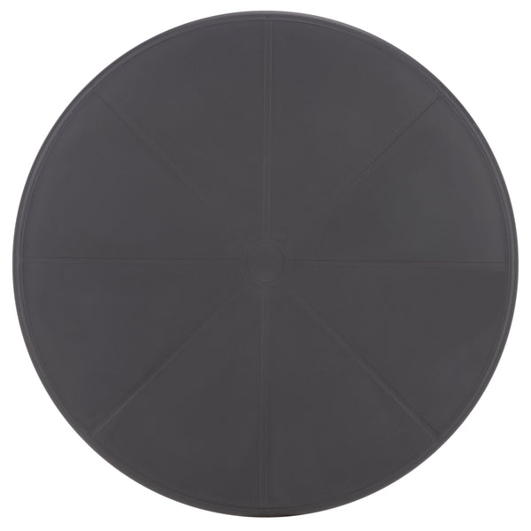 Stella Round Bistro Table — Weather-Resistant Polyethylene Patio Accent For Small Spaces, Easy Care