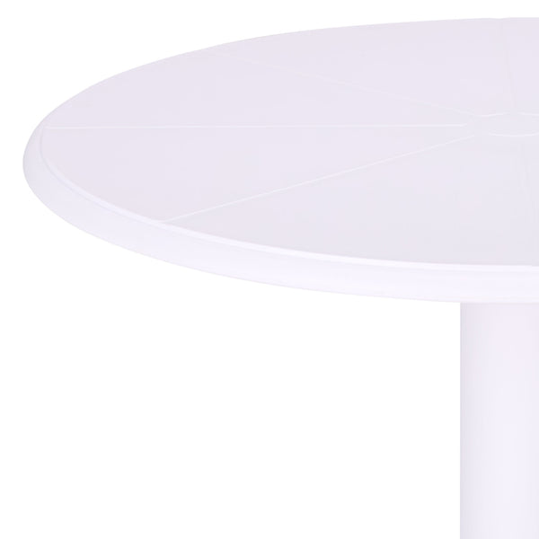 Stella Round Bistro Table — Weather-Resistant Polyethylene Patio Accent For Small Spaces, Easy Care
